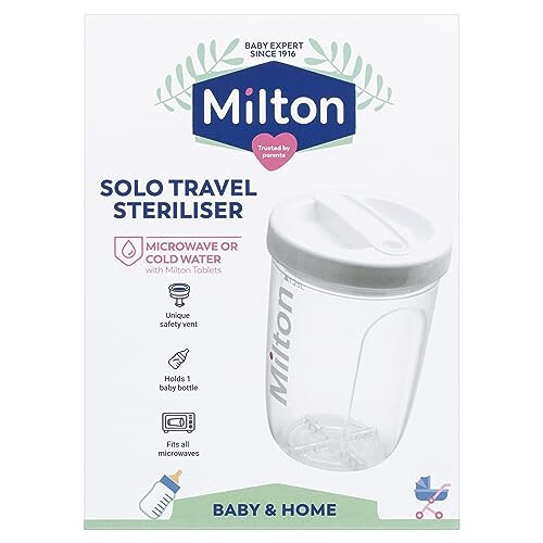 MILTON Solo Travel STERILISER (Pack of 2) 1