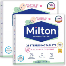 56 x Milton Sterilising Tablets - Kill 99.9% of Germs with Milton Cold Water Steriliser Tablets - 24 Hr Effective Milton Tablets for Bottles & Feed E