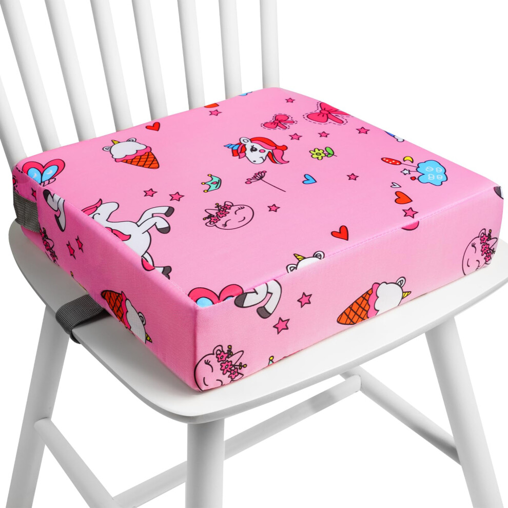 Toddler Booster Seat For Dining Chair, Portable Detachable Washable Increasing Cushion, Lightweight Booster Seat, For Toddler With 2 Adjustable Hotut