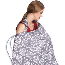 Boerni Large Nursing Cover, Breathable Breastfeeding Cover, Soft Breastfeeding Cover up for Full Privacy Breastfeeding Protection … (deep Grey)