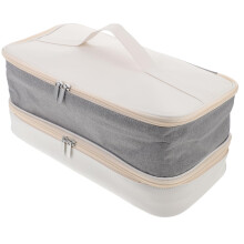 Hair Dryer Travel Case Dual Layer Hair Styling Tool Organizer with Padded Protection for Travel