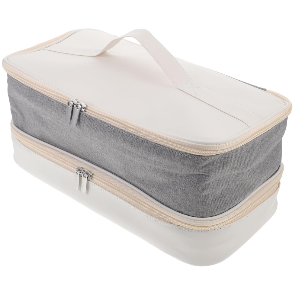 Hair Dryer Travel Case Dual Layer Hair Styling Tool Organizer with Padded Protection for Travel