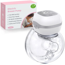 Electric Breast Pump Wearable, Portable Hands Free Pump, 201g Lightweight, 40dB Ultra Quiet Wireless Pump, 3 Modes 12Levels, Leakproof Design for Nur