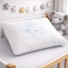 Rohi Hypoallergenic 100% Waterproof Soft Terry Cot Pillow Protector Covers Pack of 1, 40cm x 60cm