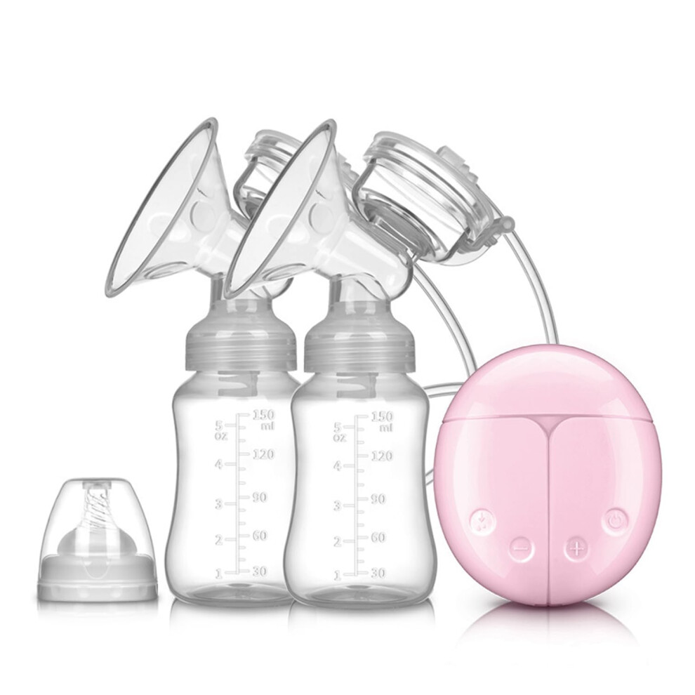 Double Electric Breast Pump Wearable Breast Pumps Portable Breastfeeding Pump 2 Modes 8 Levels Breast Milk Pump Massage Strong Suction Ultra Quiet, B Onperpoe