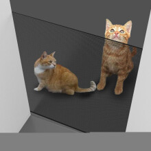 Retractable Pet Gate, No Drill Mesh Stair Gates For Baby, Dog Gate Extendable Black, Cat Barrier With Hooks, For House Doorway Hallways Indoor And Ou