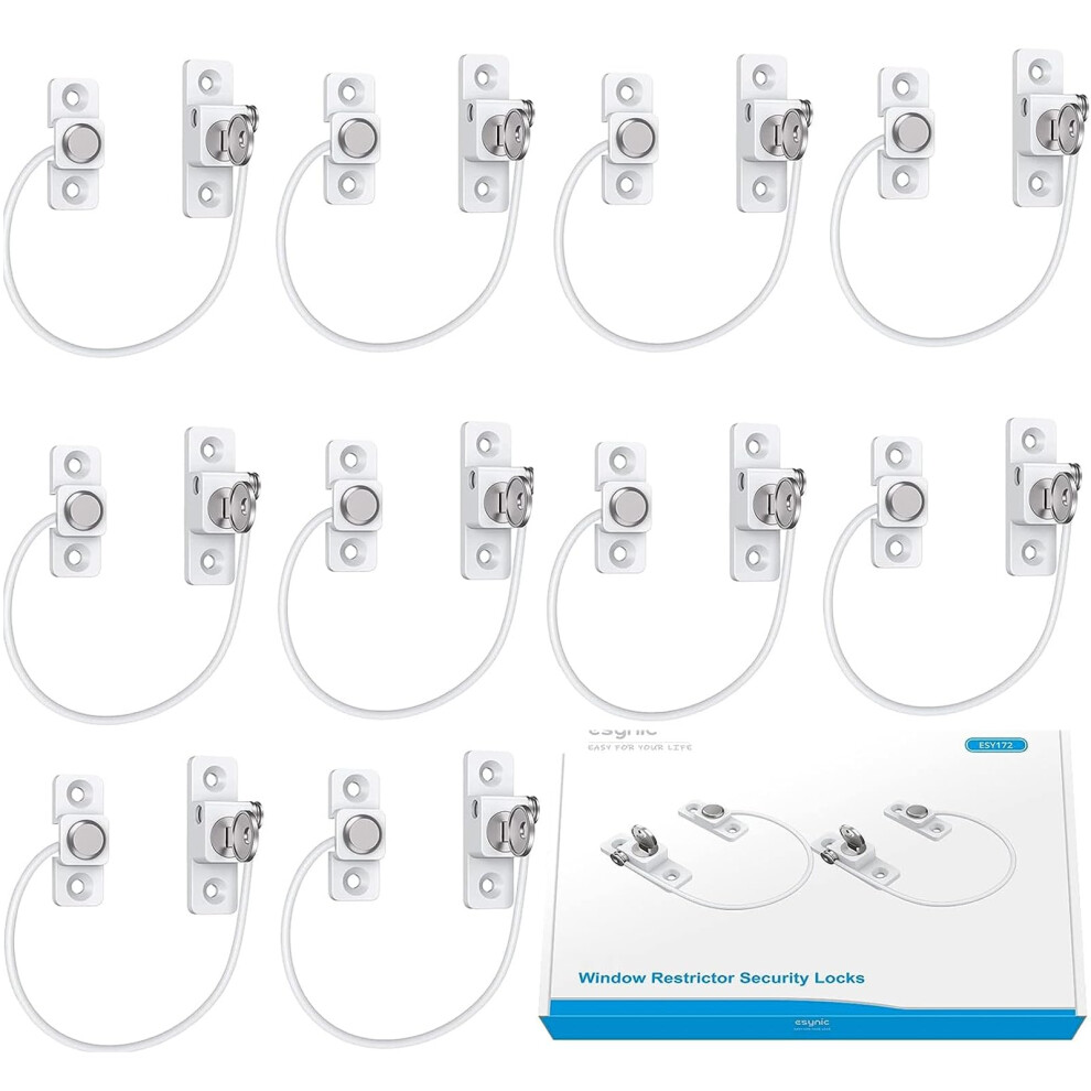 Window Restrictors For Upvc 10Pcs Window Restrictor Child Safety Window Lock With Screws Keys Limiting Opened Distance And Ventilation Perfect Esynic