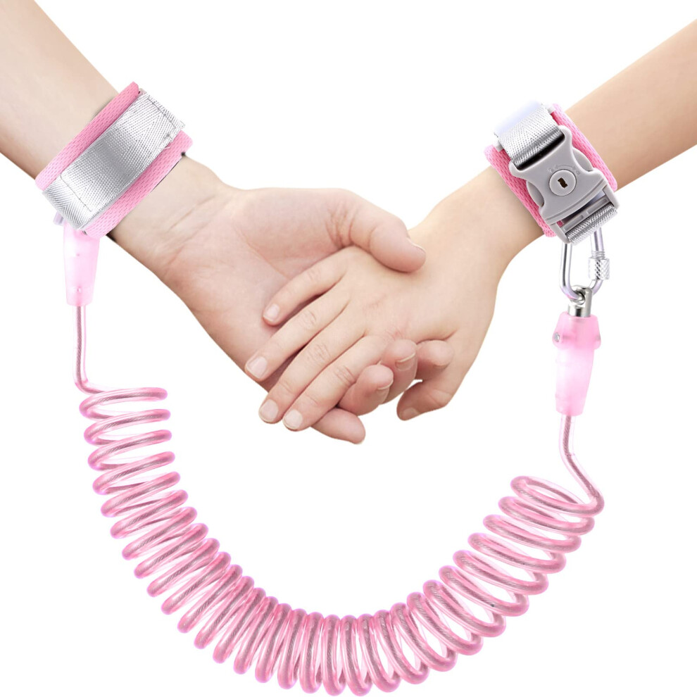 Anti Lost Wrist Link For Toddlers, 360Rotate Toddler Wrist Reins With Security Lock And Safety Id Wristband, Kid Wrist Leash Strap With Ela Sitremen