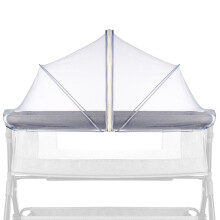 DUSHARKFUN Mosquito Net for Babies Crib to Keep Insects/Bugs/Cats Out, Toddler Bassinet/Bedside Sleeper/Crib Tent Safety Net with Two-Way Zippers & S
