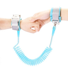 JZK Blue Anti-Lost Wrist Link for Toddler, Adult and Child Wrist rein for Toddlers with Lock, Autism Child Safety Wrist Strap for Autistic Child, Wal