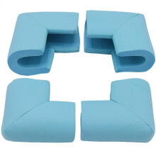 4 Pack Foam Corner Guards Edge Protectors, Safety Bumper W Self-Adhesive Tape Furniture Corner Glass Coffee Table Edge Guard Soft Rubber Baby Proofin
