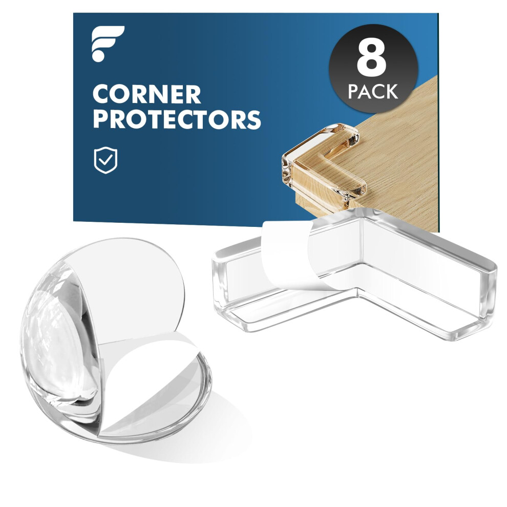 Corner Protectors For Baby, 8 Pack Thick Table Furniture Edge Protectors For Kids With Strong Adhesion, Sharp Corners Guard & Edge Safety Pro Shinfly