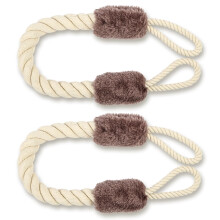 AYESY Anti-Crash Door Handles Rope,2pcs Door Stop Rope,Anti-Collision Baby Pet Safety Finger Pinch Guard Protectors,Decorative Cord Clamp for Noise R