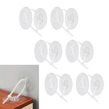 12 PCS Furniture Straps, No-Drill Anti-Tip Anchors for Baby Proofing, Self-Adhesive Wall Fixing Kit to Secure Dresser, Bookshelf, Cabinet from Tippin