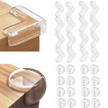 32 Pcs Corner Protectors for Kids, Table Corner Protectors for Baby Clear Table Protector Baby Proofing