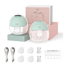 NCVI Electric Wearable Breast Pump 8131, Hands Free Breast Pumps with Strong Suction, 4 Modes 9 Levels, Portable Milk Pump with LED Display, Includes