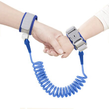 Ineffbb Baby Reins Anti Lost Safety Wrist Link 2.5M Child Walking Leash with Key Lock 360Rotate Wrist Straps for Toddlers-Blue
