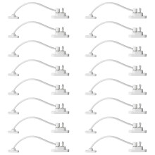 Keyohome Pack of 16 Window Restrictor Locks Child Safety Window Locks for UPVC Windows, Baby Security Window Restrictors with Screws Keys, Door Windo
