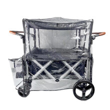 Large Size Trolley Rain Cover, Mosquito Net for Travel Trolley, 2in1 Large Lid with Waterproof Window and Windproof for Camping Cart, Picnic Cart.