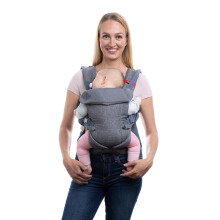 YOU+ME 4-in-1 Baby Carrier Newborn to Toddler - All-Position, Hip-Healthy, Adjustable Baby Carriers from Newborn with Breathable 3D Mesh Panels & 2-i