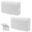 2 Pcs Plug Socket Covers UK, Safety Socket Covers, Waterproof and Dustproof Plug Protector, 2 Pack, Proof Electrical Outlet Cover for Home Safety - W 1