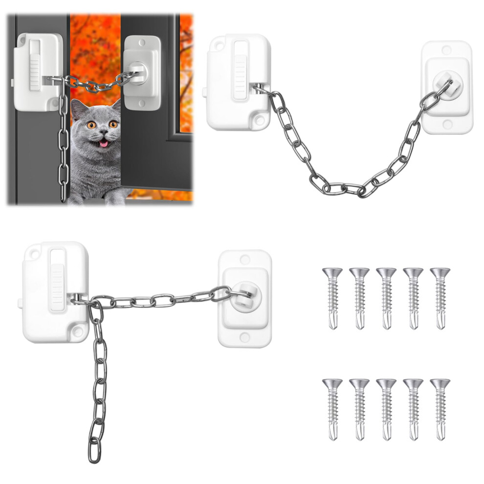 2Pcs Window Locks Child Safety Adjustable Sliding Window Restrictors For Upvc, Self Adhesive Window Locks No Drilling For Child Pets Safety(Screws In Teokantz