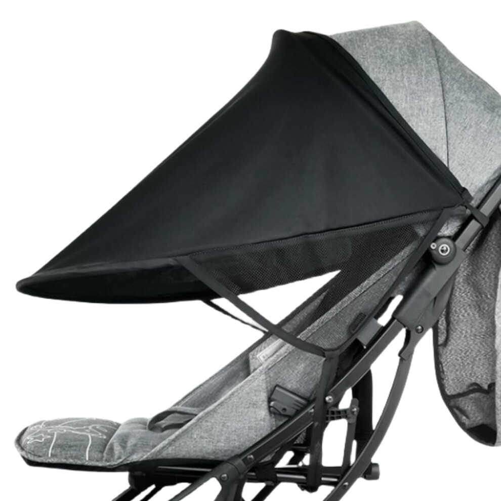 Pram Sun Shade Cover Baby Sunshade Upf 50 + Adjustable Sun Shade Canopy Breathable Pram Sun Shade For Pushchair Stroller Buggy Pram Halouleni