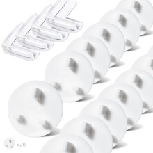 20 pcs Baby Plug Socket Covers UK, Child Proof Plug Socket Covers UK, Safety Plugs for Sockets UK, Socket Covers Baby UK, Plug Covers for Sockets UK,