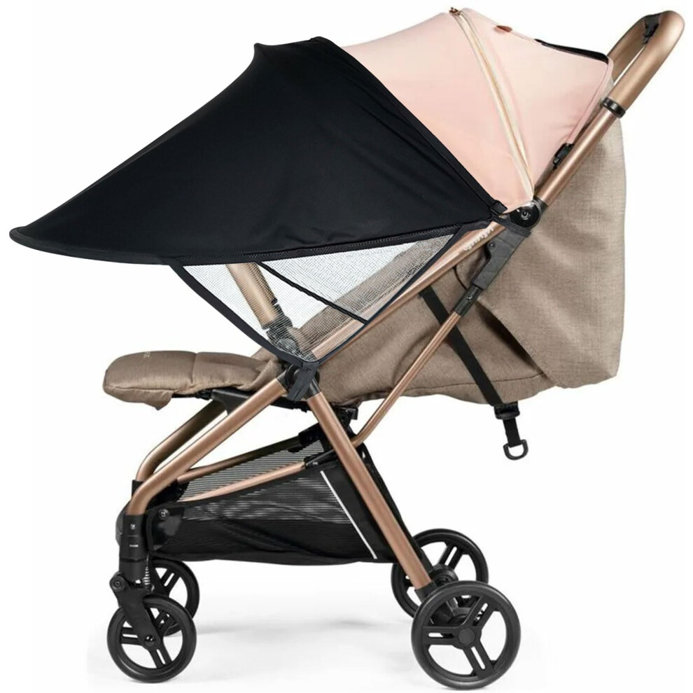 Universal Pram Sun Shade Cover Upf 50+ Adjustable Canopy Breathable Baby Sunshade For Pushchair Stroller Buggy Pram Fjquamitix