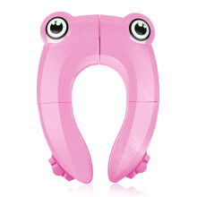 Pejoye Portable Travel Toddler Toilet Seat, Foldable Potty Toilet Training Seat, Folding Potty Training Seat for Kids with 6 Anti Slip Silicone Pads