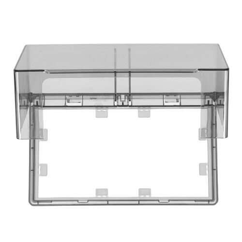 Tofficu Waterproof Socket Cover Double Adhesive Thickened Protective Box for Indoor Kitchen Bathroom Socket Safety