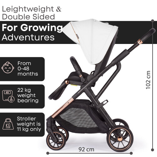 Lejoux+ Baby Pushchair (Pearl White) 1