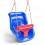 Deluxe Blue and Red Baby Swing Seat with Secure Safety System 1