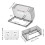 Tofficu Waterproof Socket Cover Double Adhesive Thickened Protective Box for Indoor Kitchen Bathroom Socket Safety 3