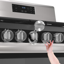 Stove Knob Safety Covers Child Proof Oven Gas Stove Knob Covers for Child Safety, Heat-Resistant, Clear View, Water Oil Resistant, Easy Installation,