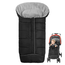 Footmuff for Pushchair Universal, Universal Baby Bunting Footmuff, Winter Baby Pram Footmuff with Zip, Windproof Stroller Footmuff Cosy Toes, Warm Fl