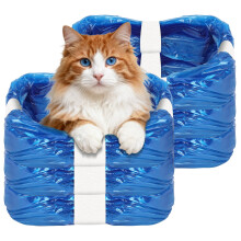 NUTKIT 6 Pack Cat Litter Refills Bag, Nappy Bin Refills Bags, Smellproof Nappy-Bags, Diaper Bin Pail Disposal-bags, Diaper Pail refill-bag Compatible