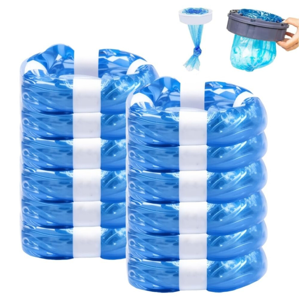 12 Pack Nappy Bin Refills, 4.5M Smell Proof Diaper Bin Pail Disposal Bags, Diaper Pail Refill Bags Hold 320 Diapers,Compatible With Tommee Tippee, An Waibejon