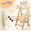 Uuoeebb Foldable Learning Tower, Wooden Step Stool for Kids with 3 Adjustable Height, Kitchen Folding Learning Tower for Child with Magnetic Whiteboa 5