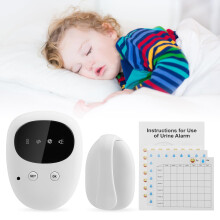 Wireless Bed Wetting Alarm,USB Rechargeable Bed Wetting Alarm Children with High Sensitivity Sensor,Bedwetting Sensor Monitors with Sound and Vibrati