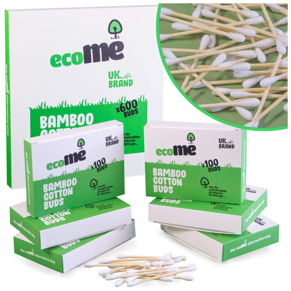 600 Bamboo Cotton Buds | Cotton Buds | Ear Cotton Buds | Qtips | Cotton Swabs | Unisex Kids Fat Panda