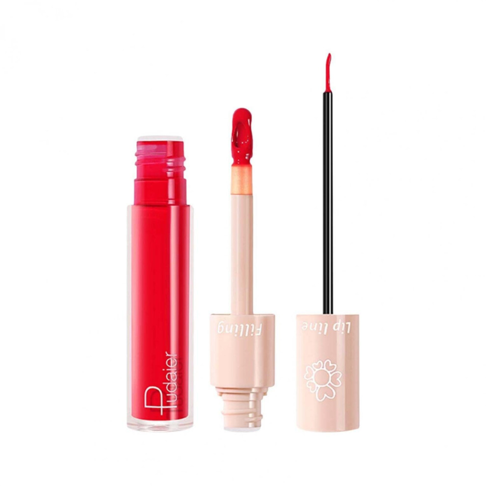 Matte Liquid Lipstick and Lip Liner Set, 2 in 1 Waterproof Long Lasting  Pigment Velvet Finish