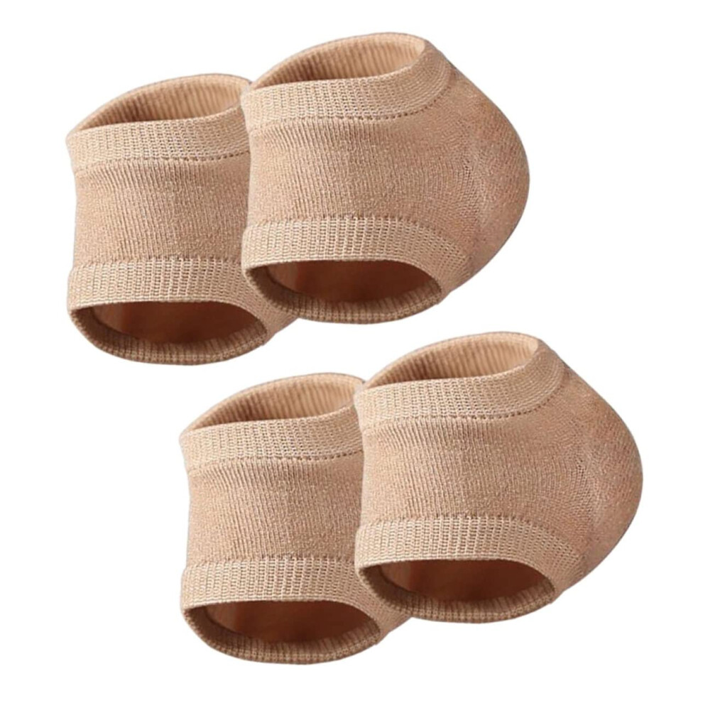 Moisturizing Gel Heel Socks for Dry Cracked Heels with Toeless Design and Overnight Heel Protection