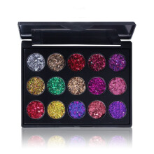 15 Color Glitter Eyeshadow Palette with LongLasting Waterproof Formula for Professional Eye Makeup