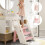 Onasti Foldable Step Stool for Kids, 2 Steps - 3 Steps Height Adjustable Toddler Step Stool, Toilet Steps for Potty Training, Learning Tower with Han 8