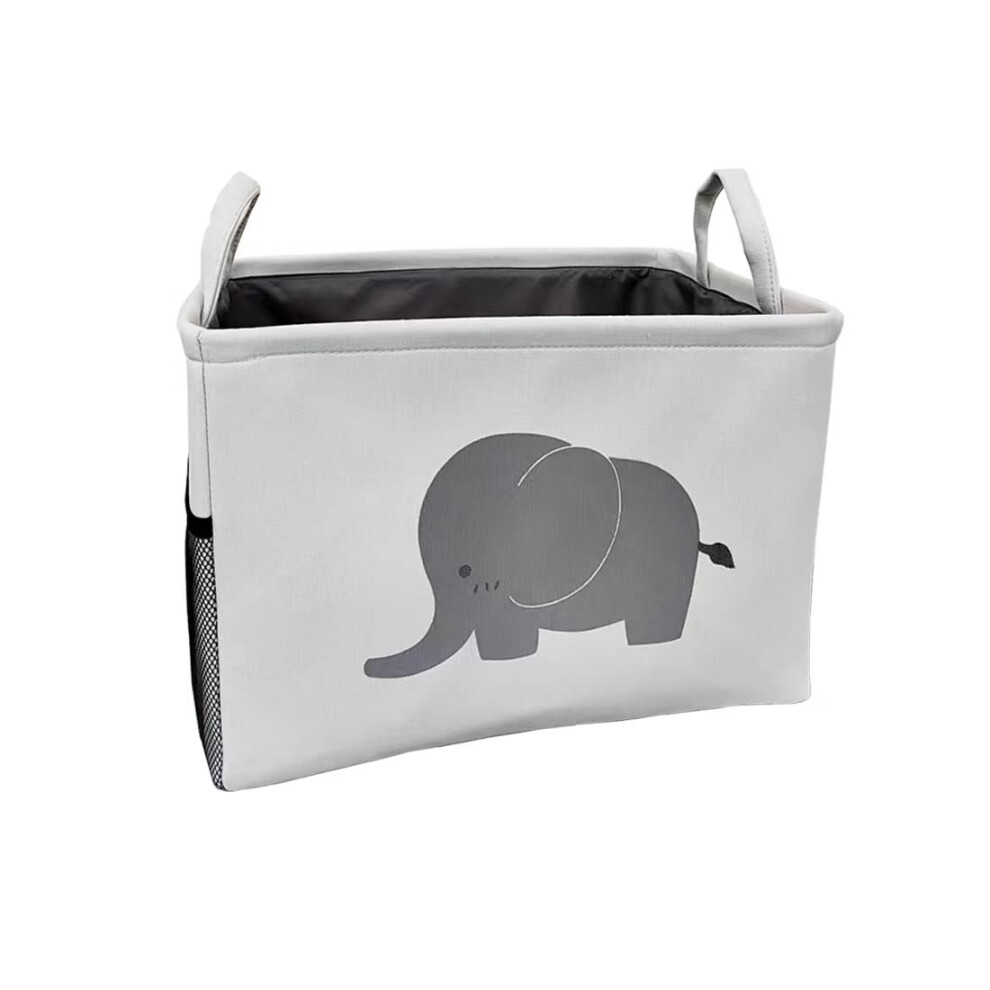 Laundry Basket,Nursery,Storage Basket,Decorative Jumbo Barrel Cotton Organizer Container/Toy Bin/Laundry Hamper,Collapsible&Dual Handles (Rectangular Zebrum