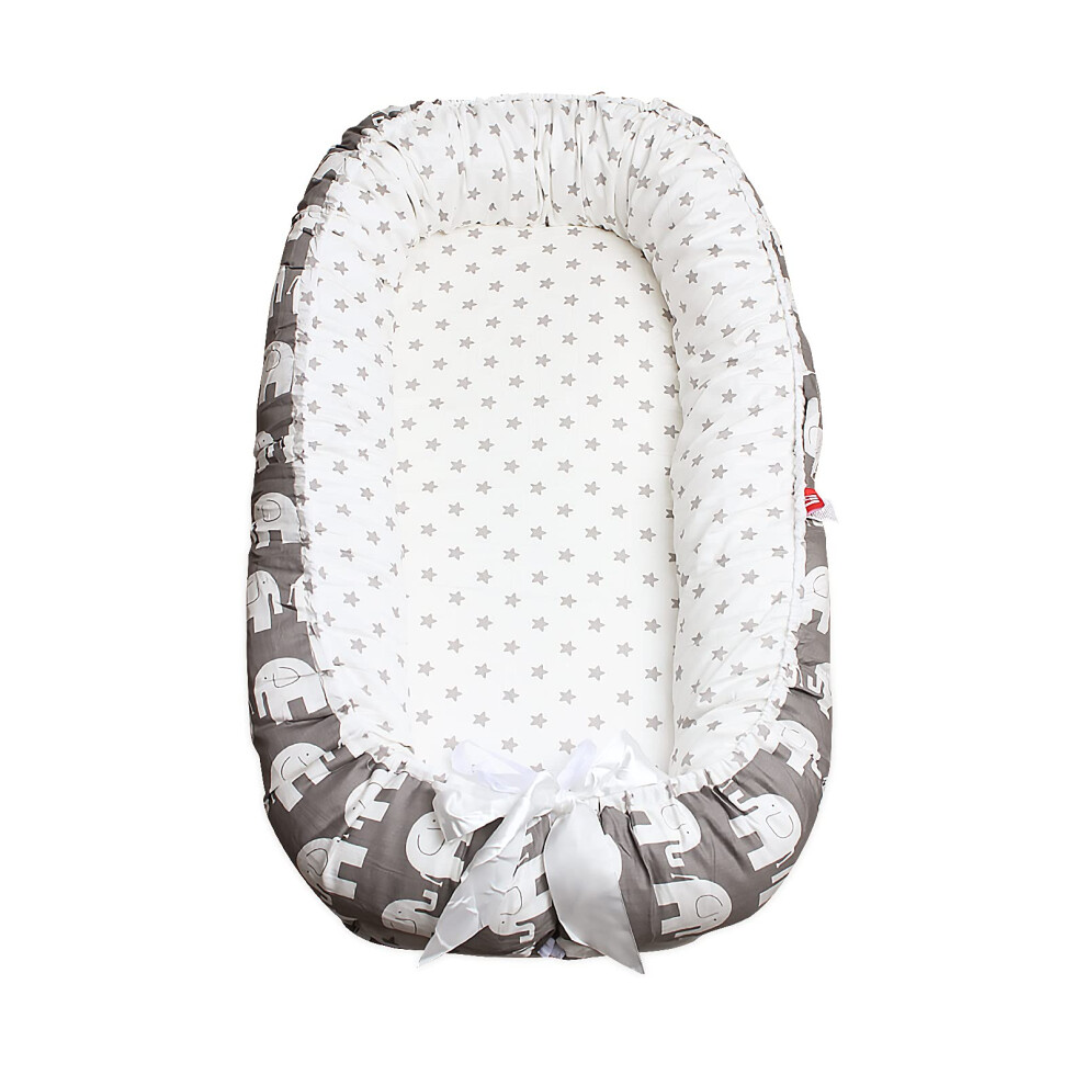 Baby Nest For Newborn And Babies,Double Sided,Baby Bassinet For Bed/Lounger/Nest/Pod/Cot Bed/Sleeping, Breathable,100% Cotton Hypoallergenic, Sonarin