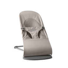 BabyBjörn Bouncer Balance Soft, Woven/Jersey,Tri-Fabric, Sand Grey