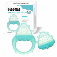 Freezable Baby Teether Toys,Water Fillable Baby Teething Relief,Chill Teether for Babies 0-3-6-12-24 Months, Cools & Massages Sore Gums,No Chill Hand