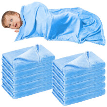 YFNVH 10 Pcs Nursery Cot Blanket Daycare Toddler Blanket Bulk 100 x 150 cm Preschool Kids Nap Blankets Warm Cozy Soft Flannel Throw for Girls Boys Cl